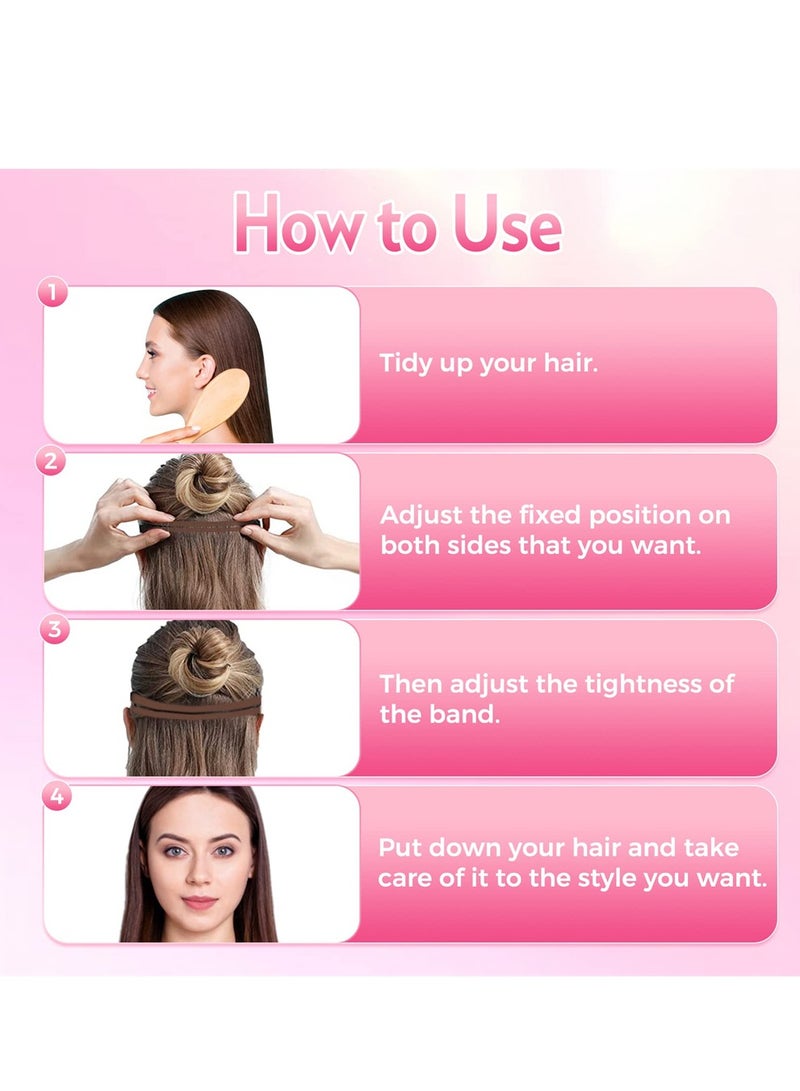 Excefore Face Lift Stretching Strap, 4Pcs Facelift Bands with Hair Clips, Instant Face Lift, Adjustable Invisible Hairpin Face Slimming Bands, Reusable Eye Wrinkles Elastic Belt for Women - Image 5