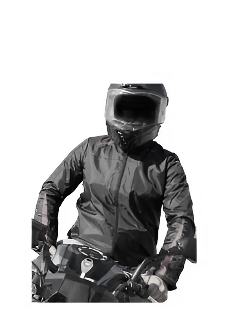 ويلز  جاكيت سيفتي ويلز بالحماية مضاد للماء مع سويت شيرت بطانة - اسود في تطعيم رصاصي - Image 3