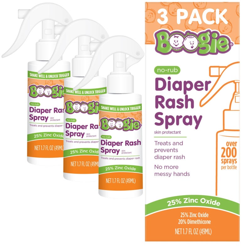 Boogie Diaper Rash Cream Spray - PARENT (1.7 Fl Oz (Pack of 3)) - Image 1