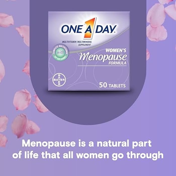 One A Day Women's Menopause Multivitamin with Vitamin A, Vitamin C, Vitamin D, Vitamin E and Zinc for Immune Health Support, Bone health, 50 Count - Image 5