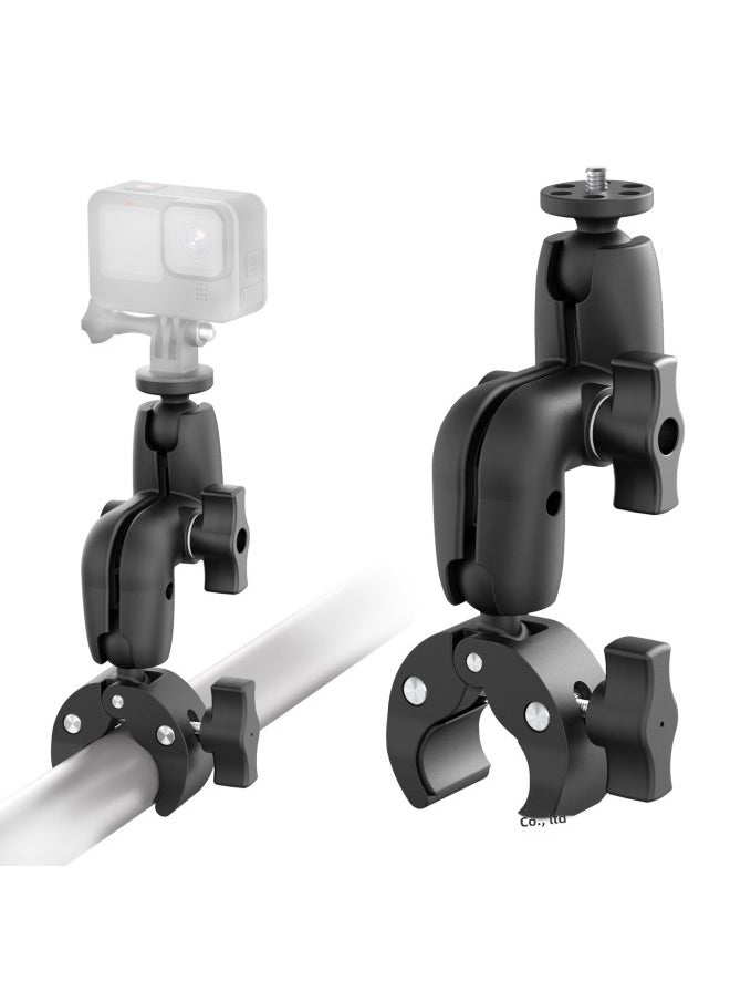 Staring Bracket 25mm Ball Head Motorcycle Outdoor Riding Car Suction Cup Fixed Bracket Shooting Mobile Phone Bracket-Color:Z-shaped Single-head Strong Clip - Image 1