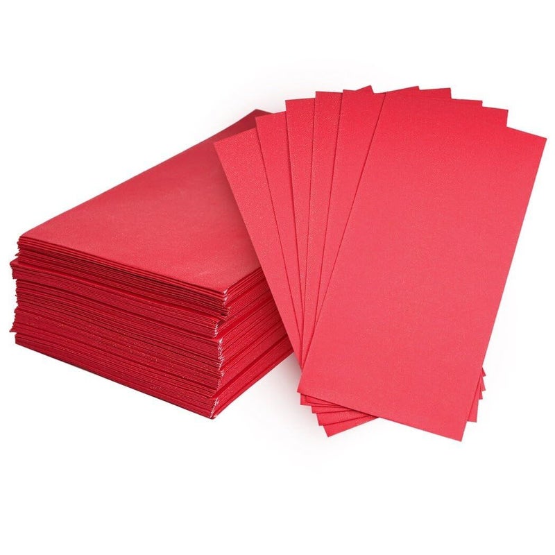 Chinese Red Hongbao 100 Pcs Lucky Money Envelopes 6 42 X 3 46 Inches For New Year Wedding Birthday - Image 2