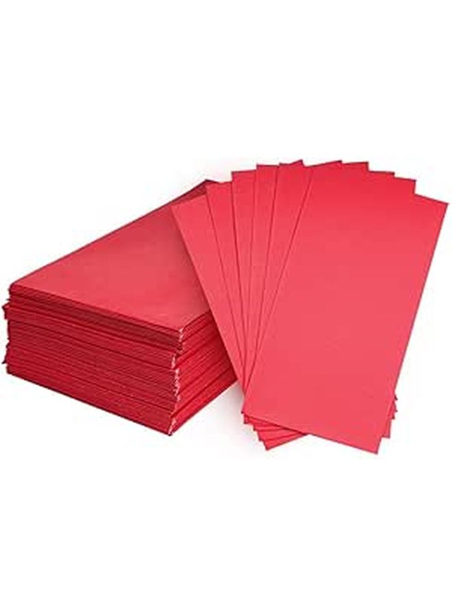 Chinese Red Hongbao 100 Pcs Lucky Money Envelopes 6 42 X 3 46 Inches For New Year Wedding Birthday - Image 1