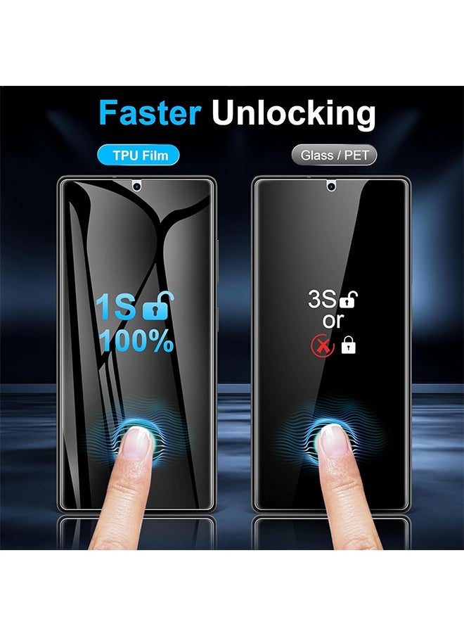 Lemon - 2 Pack for Samsung Galaxy S25 Ultra Privacy Screen Protector, Like Original Fingerprint Unlock, Anti-Spy Private S25 Ultra Glass Film, Case Friendly, Scratch-Resistant, Sensitive Touc - Image 1