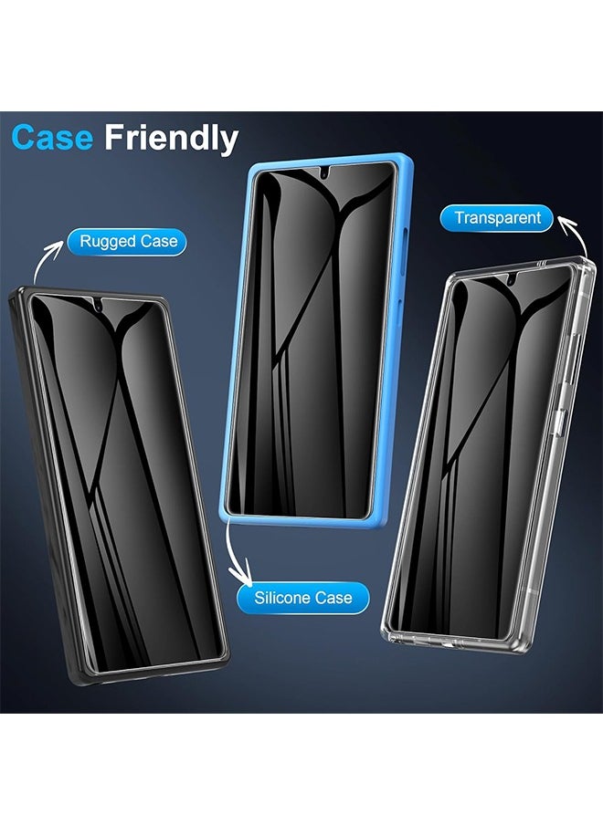 Lemon - 2 Pack for Samsung Galaxy S25 Ultra Privacy Screen Protector, Like Original Fingerprint Unlock, Anti-Spy Private S25 Ultra Glass Film, Case Friendly, Scratch-Resistant, Sensitive Touc - Image 1
