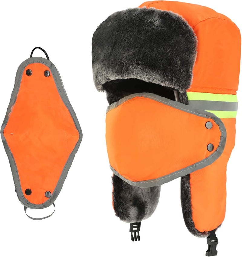 FENELY Winter Trapper Hats Ushanka Russian- Men Women Trooper Ear Flaps Hunting Face Masks Ski Snow Cold Weather - Image 1