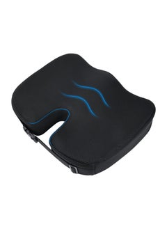 SYOSI Memory Foam Seat Cushion, Adjustable Non-Slip Coccyx Cushion Pain Relief Cushion for Office Chair, Wheelchair, Car Seat, Gaming And Computer Chairs  - Image 1