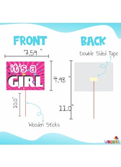 WOBBOX Wobbox Baby Shower Decoration Items| Baby Shower Ceremony Photo Booth Props for Photoshoot, Milestone Crad& Mom to Be Sash, Godh Bharai Ceremony Decoration Kit-(FP639)  - Image 4