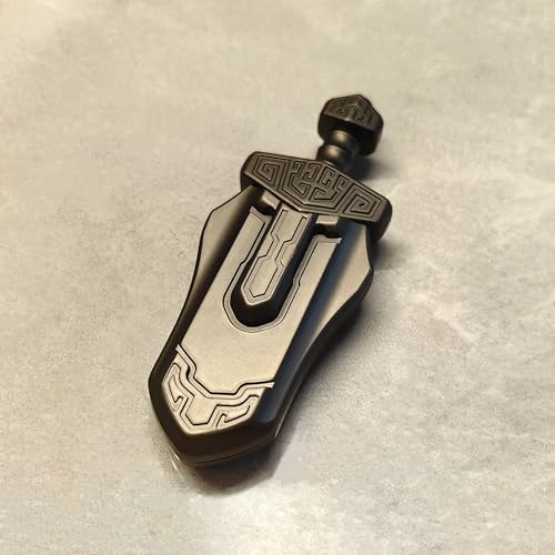 T-Conceal TConceal EDC Sword Decompression Toys Fidget Sliders Fidget Toys Stress Relief for Adults Magnetic Metal Toys AntiAnxiety Office Desk Toys Grey - Image 5