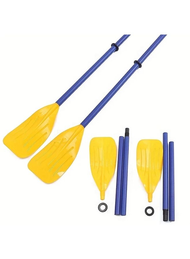 قطعتان من مجاديف الكاياك القابلة للفصل لمعدات القوارب والطوافات وصيد الأسماك والإكسسوارات البحرية - Image 2