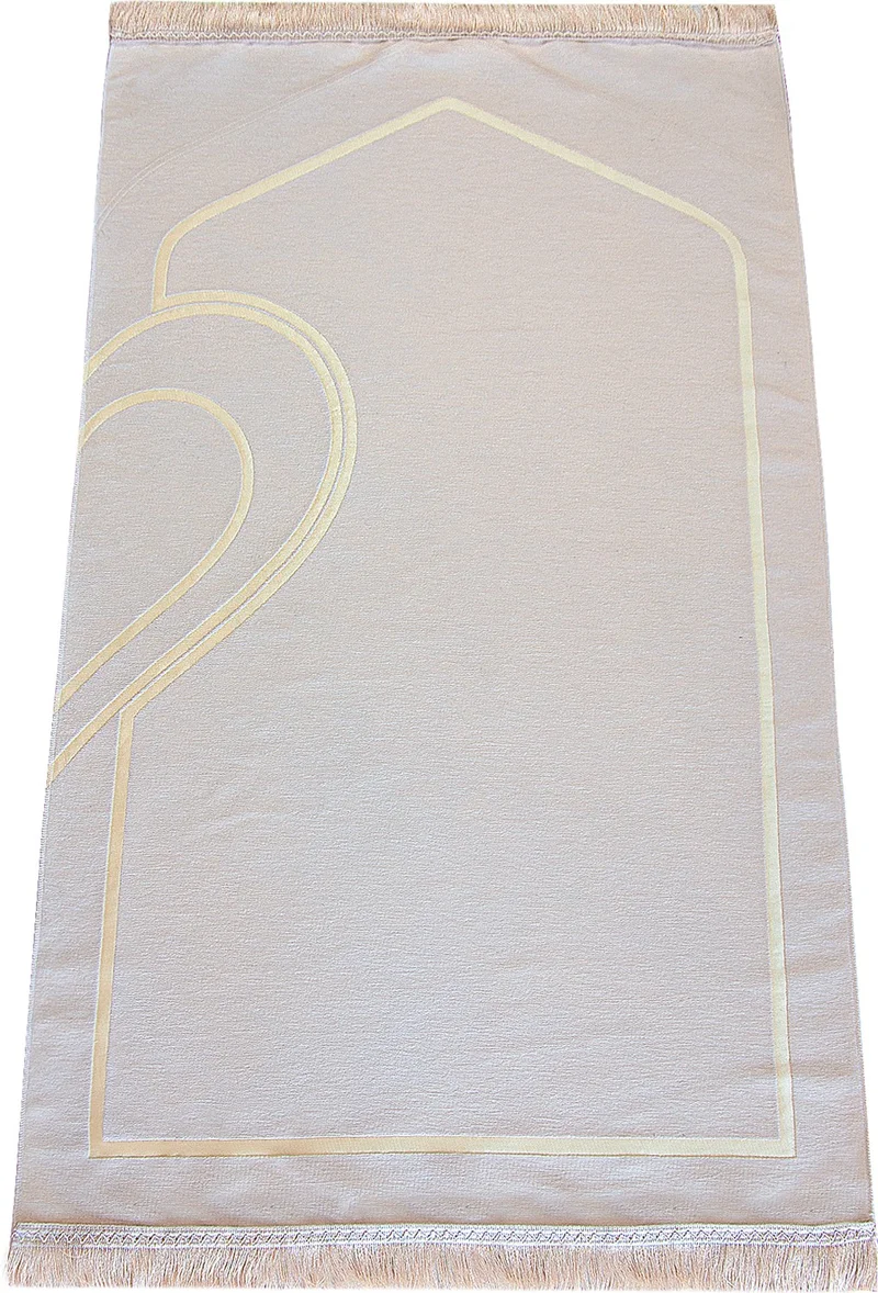 ايهفان Ihvan Couples Special Chenille Soft Textured Heart Prayer Rug Set
