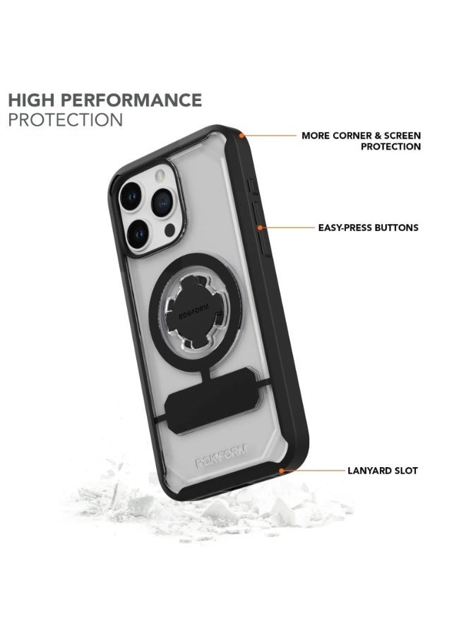 Rokform Crystal Case for iPhone 15 Pro Max – Clear / Motorcycle & bike mount case - Image 5