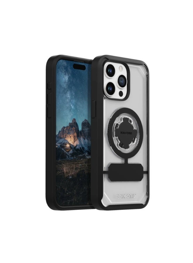 Rokform Crystal Case for iPhone 15 Pro Max – Clear / Motorcycle & bike mount case - Image 1