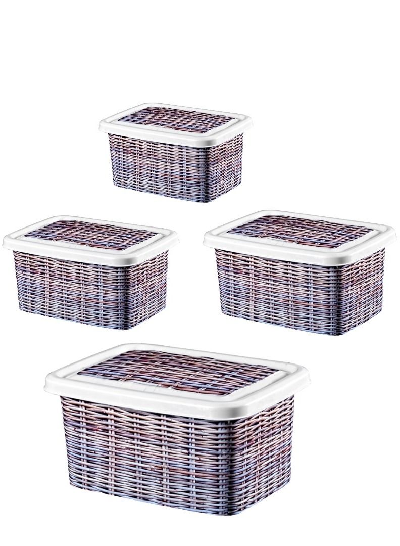 Plastic Storage Boxes 4 Pcs Spain - Image 2