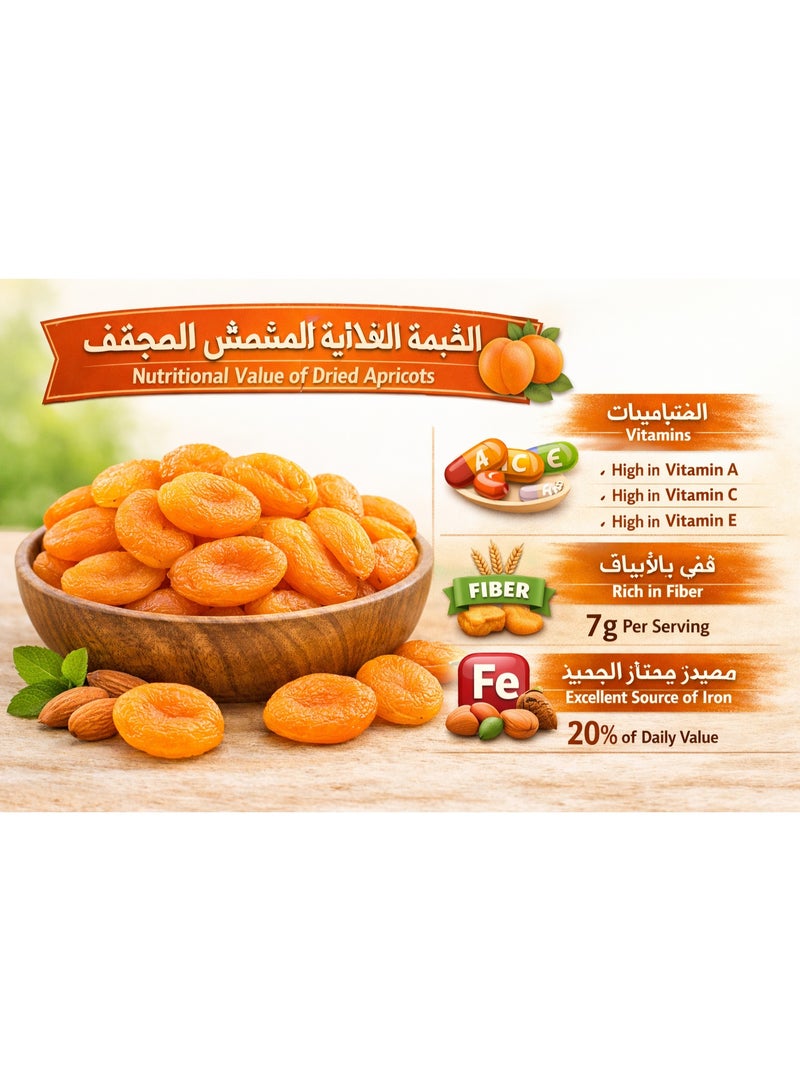 مشمش مجفف مصري فاخر – وجبة طبيعية حلوة – غني بالألياف وفيتامين A والبوتاسيوم – عبوة 500 جم - Image 5