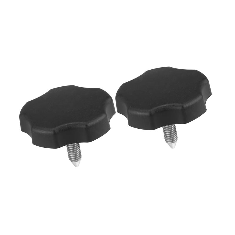 REPAIROCK 2pcs Soft Top Window Frame Knob Door Surround Short Knobs with Pin for Jeep Wrangler TJJK 19972018 Auto Replacement Parts
