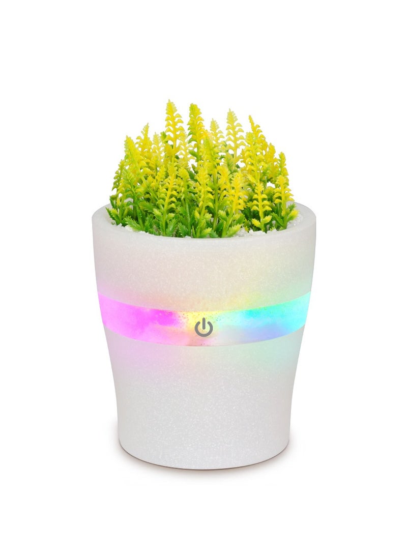 Portable Mini Humidifier, 150ml Small Cool Mist Humidifier with Colorful LED Night Light, with 7 Color Light, Auto Shut-Off Personal Desktop Humidifier for Bedroom Office Travel, USB Rechargeable - Image 1