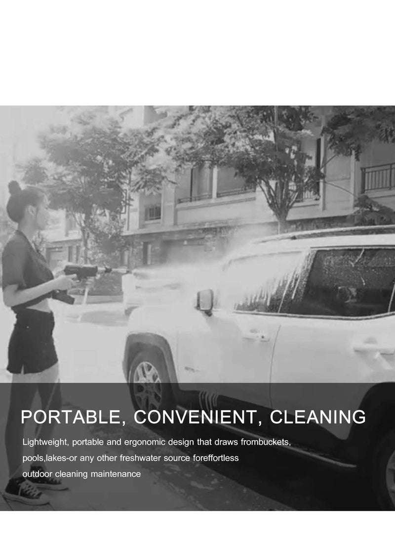 ELTRAZONE - 24V Cordless Portable Washer Electric High Pressure Cleaner Machine 200W 30Bar Lithium Handheld Car Cleaning Device With Foam Generator Nozzle Water Pump - Image 1