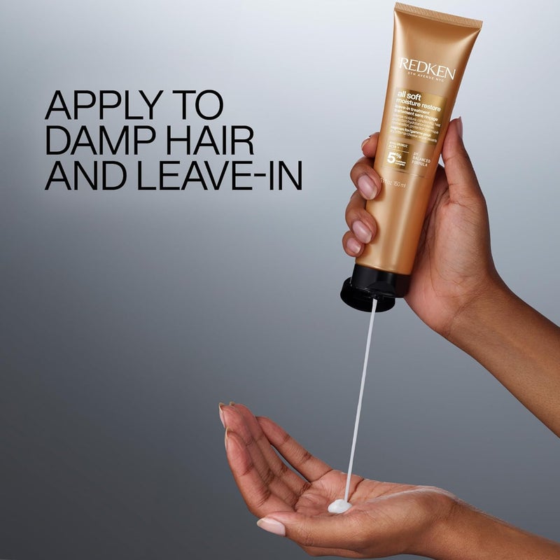 REDKEN ريدكن أول سوفت مرطب رطب علاج يترك للشعر الجاف والهش علاج للشعر لحماية من الرطوبة والحرارة والتجاعيد - Image 5
