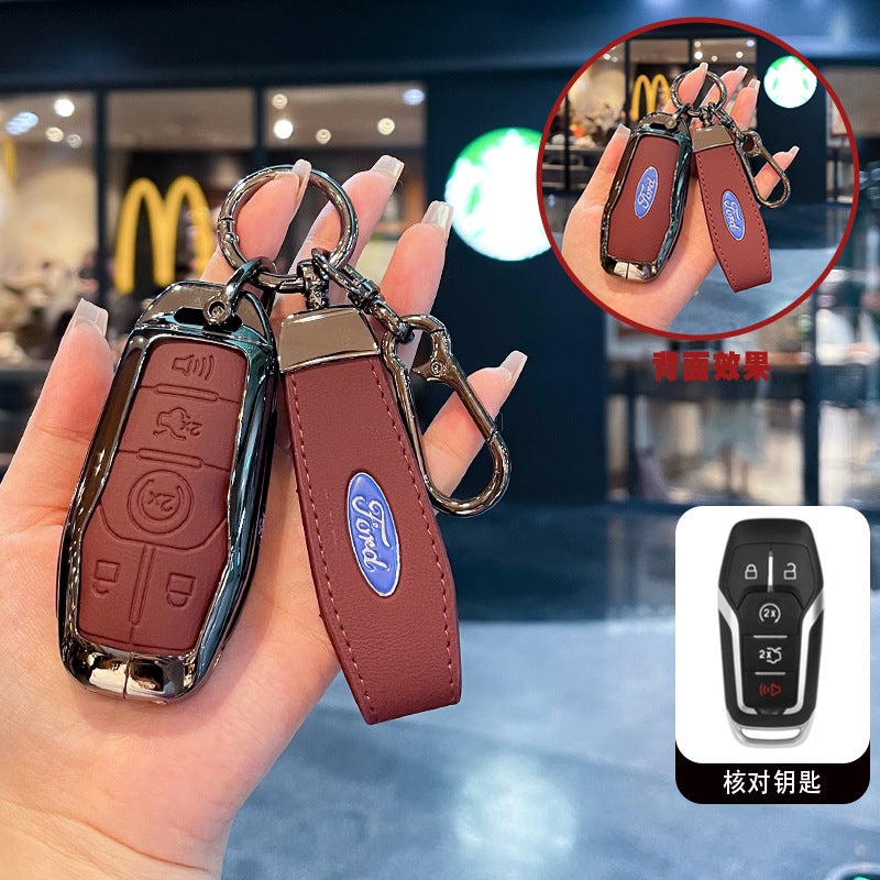 Ford Taurus Key Case - Premium Zinc Alloy Cover for Explorer, F-150, Raptor, Mustang - Image 1