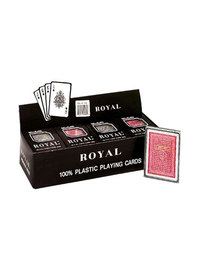 Pack Of 12 Plastic Standard Playing Card Decks 2089