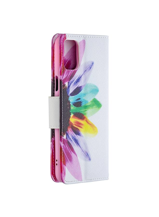 اس-توب جراب لهاتف LG K42 بنمط رسم ملون، جراب جلدي قابل للطي أفقيًا مع حامل وفتحات للبطاقات ومحفظة - Image 3