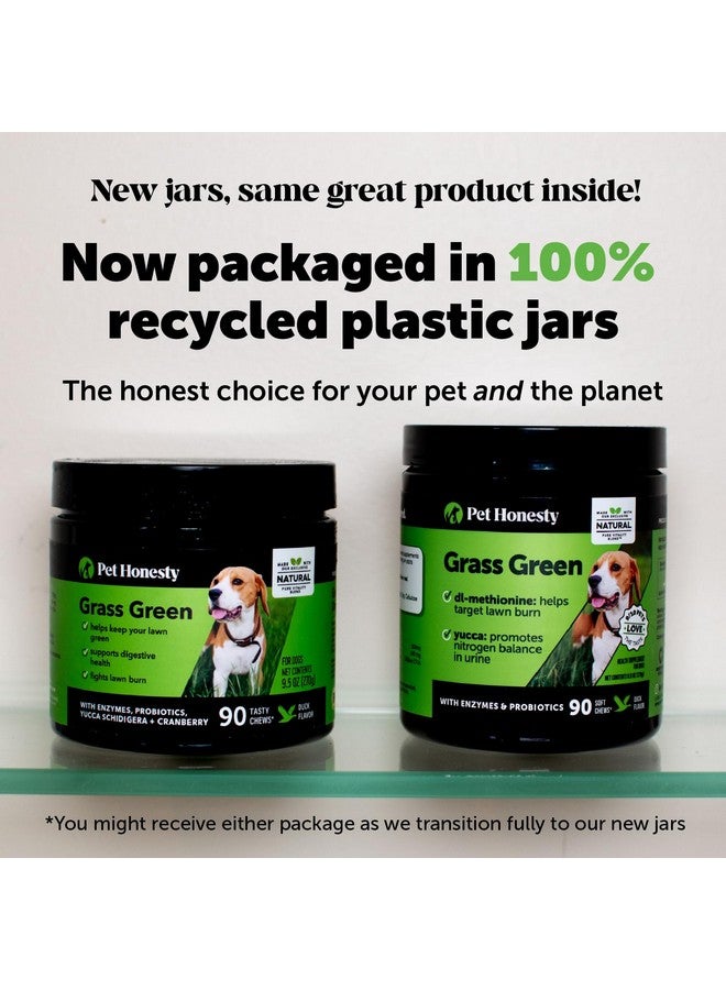 بيتونستي Grass Green - Pee Grass Spot Saver التي يسببها بول الكلب، البروبيوتيك لصحة الأمعاء، محايد بول الكلب للحديقة، مضغ بقع حرق العشب، التوت البري، خل التفاح، Dog Rock (تركيا 90 قطعة) - Image 3