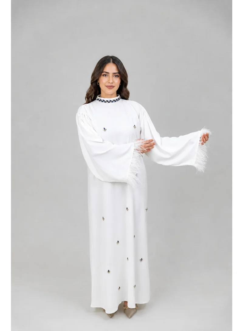 Ophelia Ophelia Lumine Serenity Pearl Abaya | Elegant Modest Wear for Women