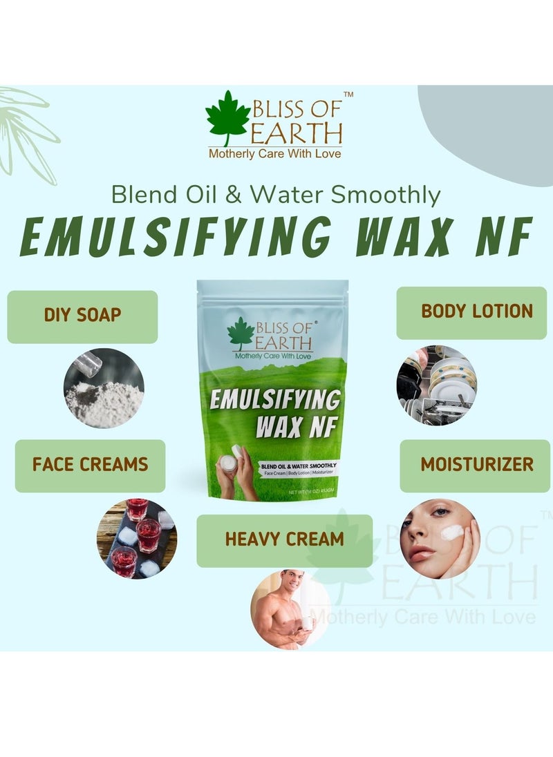 BLISS OF EARTH Bliss of Earth 8 OZ Emulsifying Wax NF Cosmetic Grade Wax Best for Thickening Soap Lotion Body Moisturizer & DIY Products 227gm  - Image 2