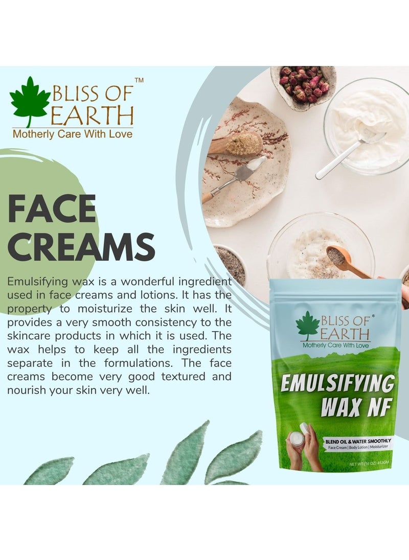 BLISS OF EARTH Bliss of Earth 8 OZ Emulsifying Wax NF Cosmetic Grade Wax Best for Thickening Soap Lotion Body Moisturizer & DIY Products 227gm  - Image 4