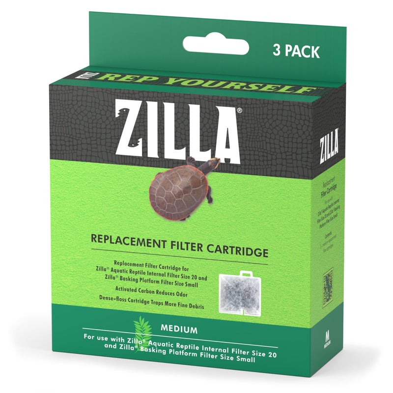 Zilla Replacement Filter Cartridges Medium, 3 Count ( Pack of 1) - Image 1