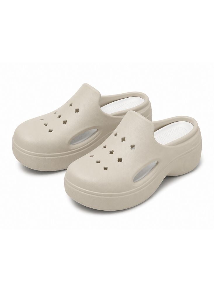 NinEx Women's Waterproof Clogs – Beige - Image 2