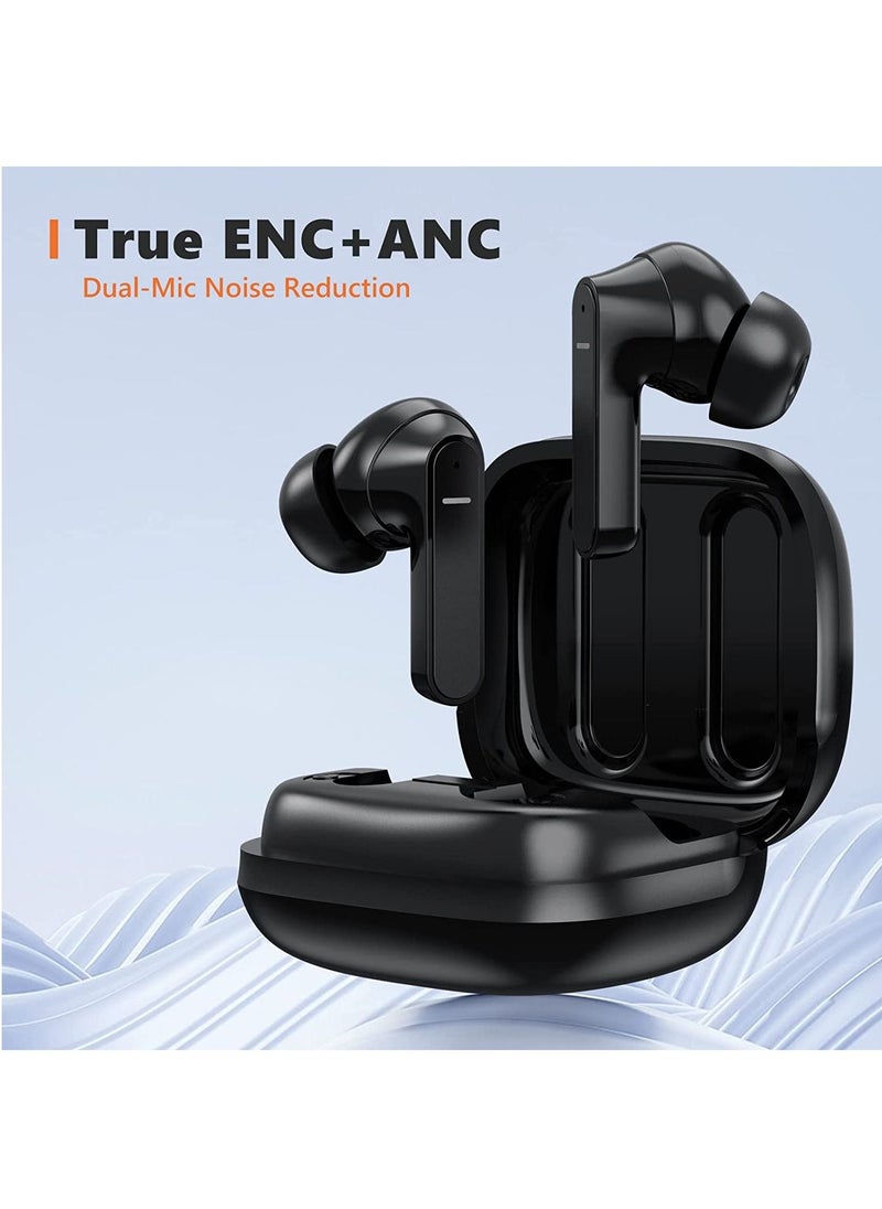 Wireless Earbuds, Active Noise Cancelling Bluetooth Earbuds, Earphones with 35H Playtime, In-Ear Detection, Touch Control, ENC Tech for Clear Calls, Bluetooth , USB-C Quick Charge, IPX7 Waterproof