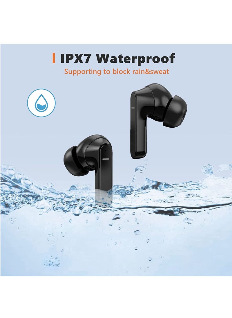 VKL Wireless Earbuds, Active Noise Cancelling Bluetooth Earbuds, Earphones with 35H Playtime, In-Ear Detection, Touch Control, ENC Tech for Clear Calls, Bluetooth , USB-C Quick Charge, IPX7 Waterproof  - Image 3