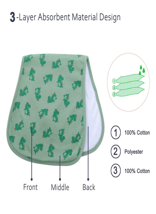 Hakochia Burp Cloths for Baby Boy & Girl Organic Cotton Large Unisex Burp Clothes Extra Absorbent Soft Neutral Burping Rags Spit Up Cloth Sets for Newborns 8 Pack - Image 2