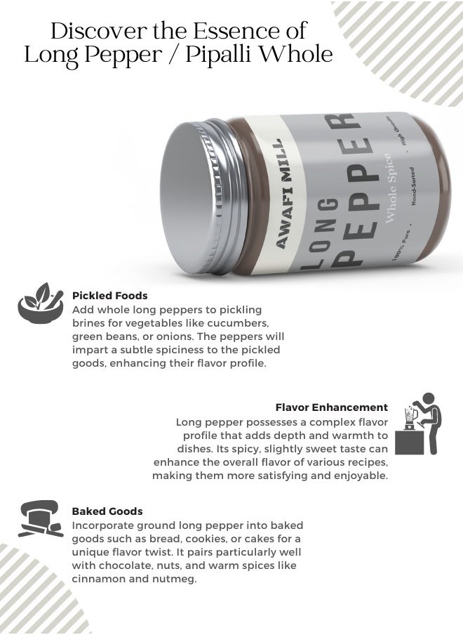 Awafi Mill - Pipali Whole | Long Pepper | Thippili | The Aromatic Spice of Tradition - Image 1