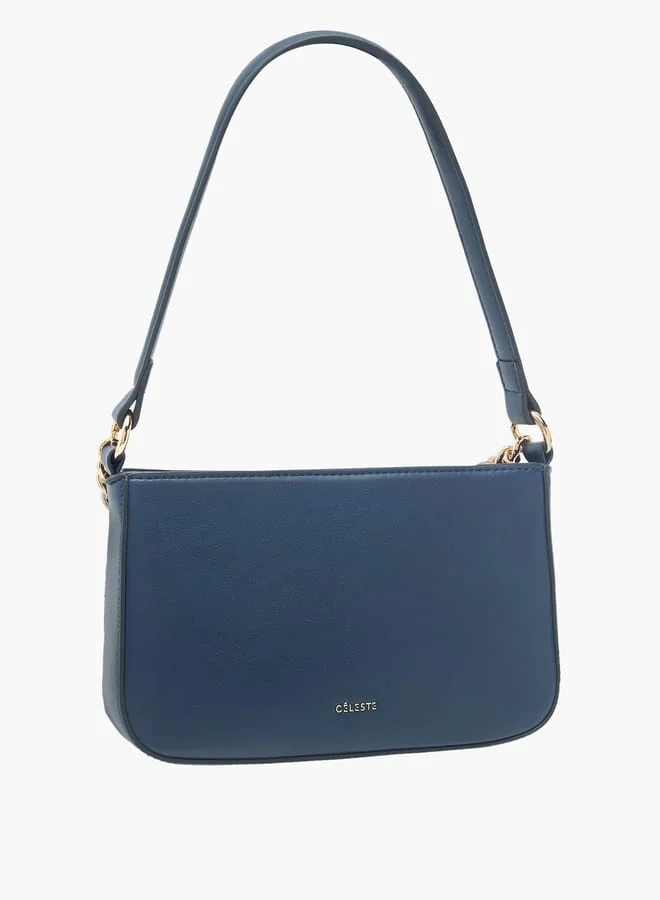 سيليست Women Textured Crossbody Bag with Adjustable Strap and Zip Closure