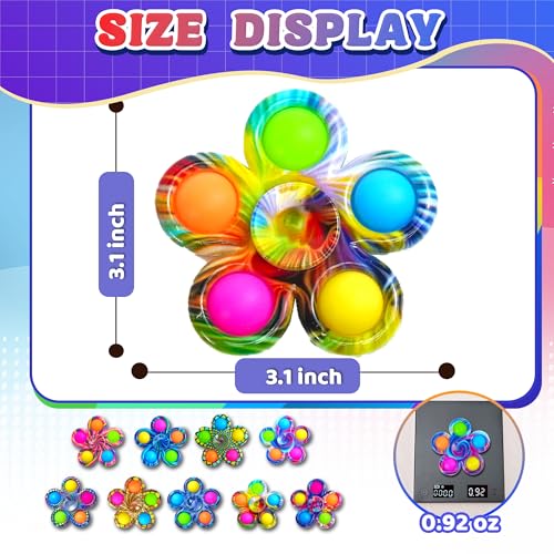 Chilvil Easter Basket Stuffer for Kid 18 PCS Fidget Spinner Toys Bulk for Kids Party Favor Anxiety Toy ADHD Autism Product for Teen Adults Birthday Gift Classroom Treasure Box Prize Activities - Image 5