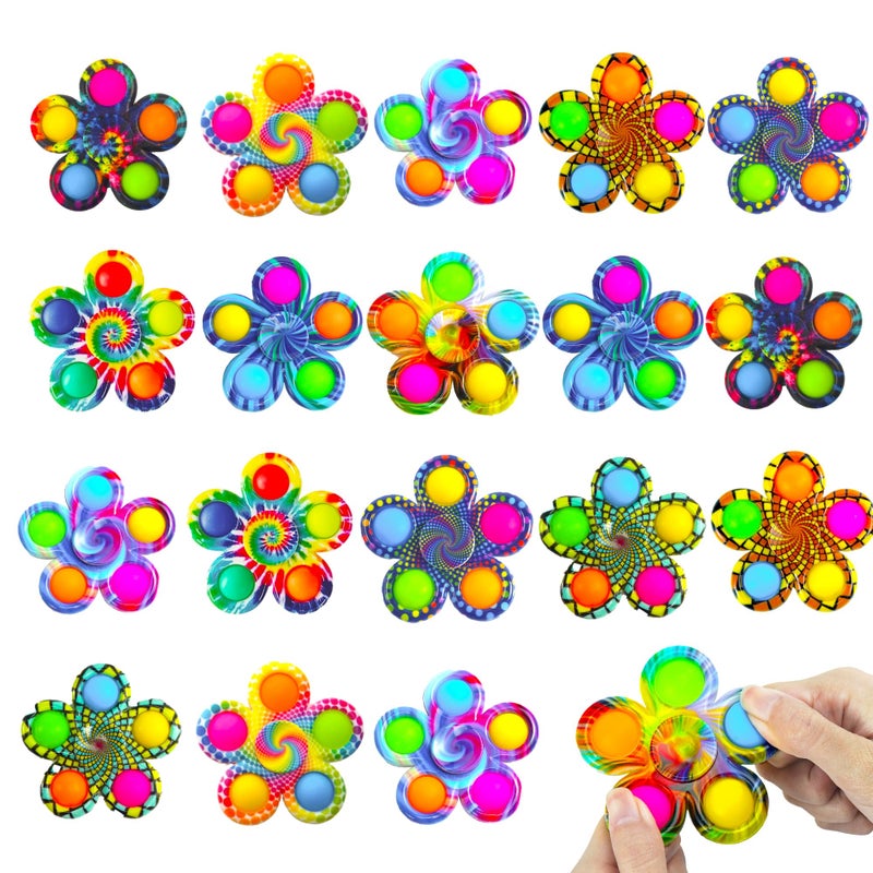 Chilvil Easter Basket Stuffer for Kid 18 PCS Fidget Spinner Toys Bulk for Kids Party Favor Anxiety Toy ADHD Autism Product for Teen Adults Birthday Gift Classroom Treasure Box Prize Activities - Image 3