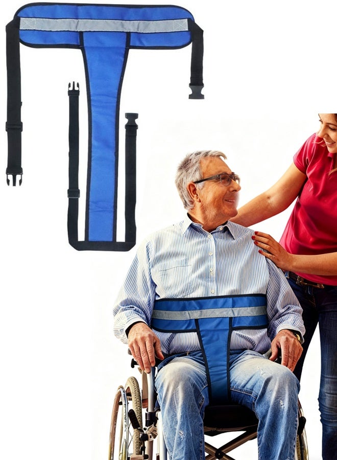 Wheelchair Seat Belt Medical Hospital Straps Vest Full Body Harness Adjustable Buckles Non Slip Anti Fall and Keep User Upright Wheelchair Safety Belt for Elderly Patients Disabled - Image 1