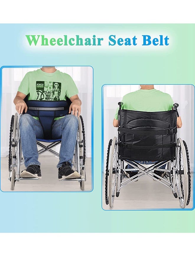 Wheelchair Seat Belt Medical Hospital Straps Vest Full Body Harness Adjustable Buckles Non Slip Anti Fall and Keep User Upright Wheelchair Safety Belt for Elderly Patients Disabled - Image 5