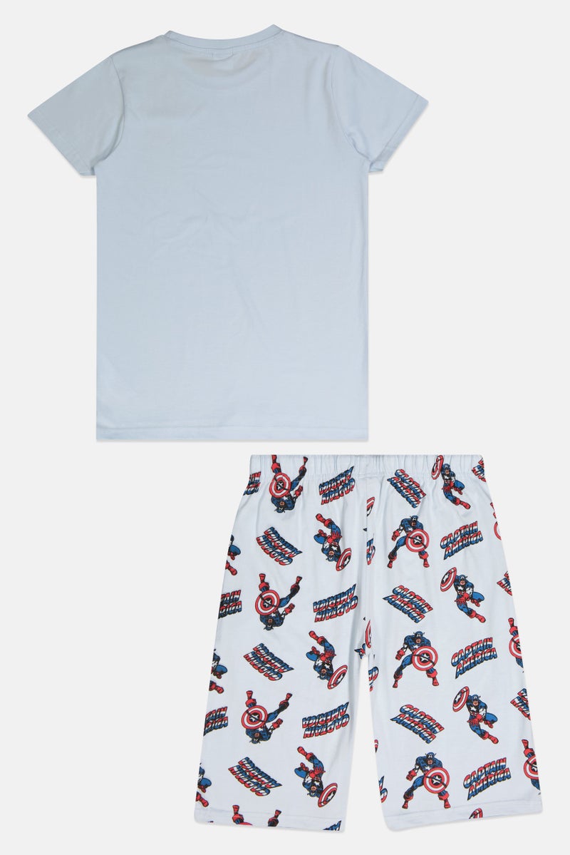 MARVEL Kids Boy 2 Pieces Short Sleeve Graphic Pyjama T-Shirt And Short Set, Multicolor - Image 3