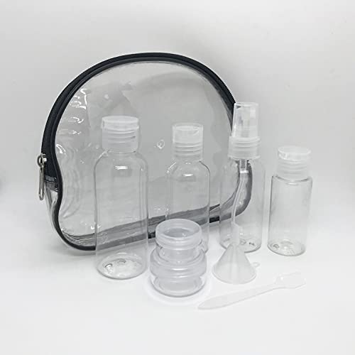JADEWELL 4 Pack Travel Bottles Set with Zipper Bag Containers for Toiletries Shampoo Conditioner Lotion Body Wash Liquid Leak-Proof Carry-on for Airplane - Image 3