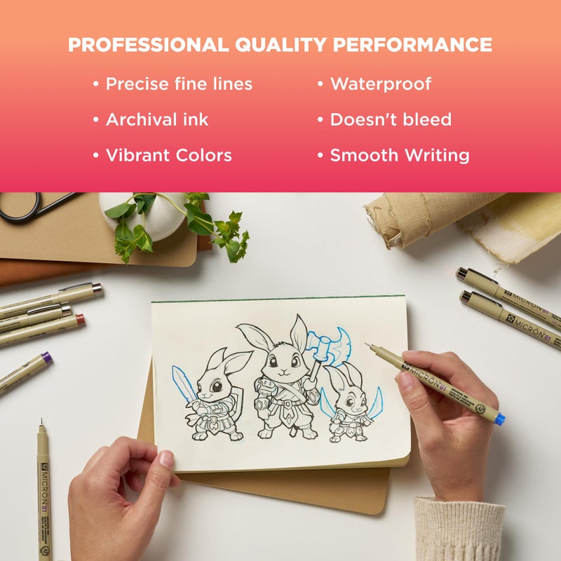 SAKURA 30065 6-Piece Pigma Micron (Colors may vary) 05 Ink Pen Set - Image 4