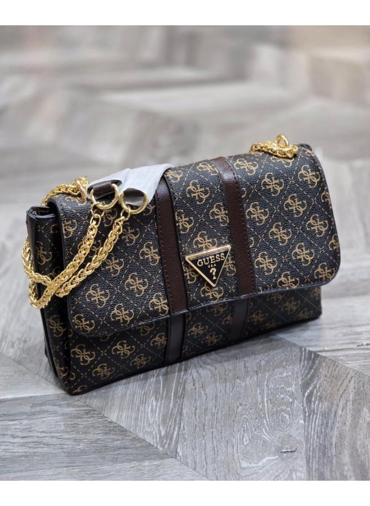 GUESS Convertible Noreen 4G logo crossbody - Brown