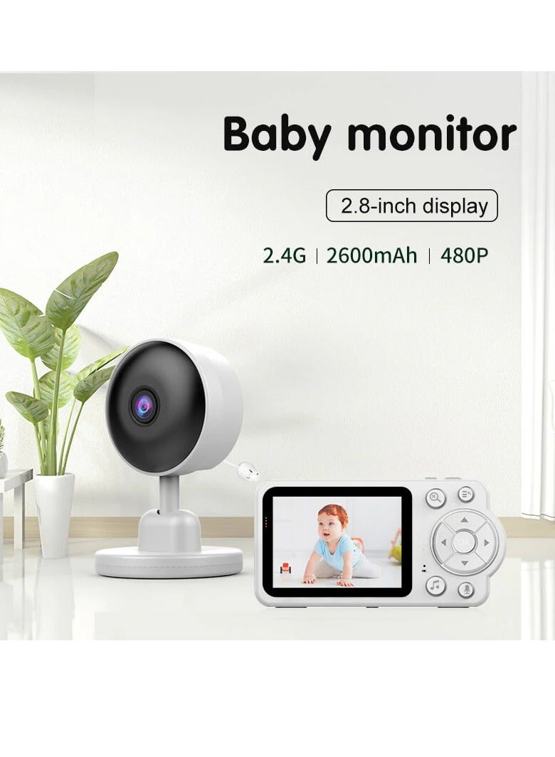 Baby Monitor with 2.8 HD Screen 2.4Ghz Baby Camera Monitor - Image 2