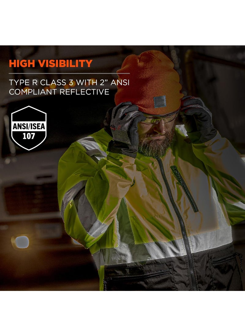 Ergodyne Ergodyne GloWear 8351 Windbreaker Jacket Hi Visibility Reflective Jackets Type R Class 3  - Image 3