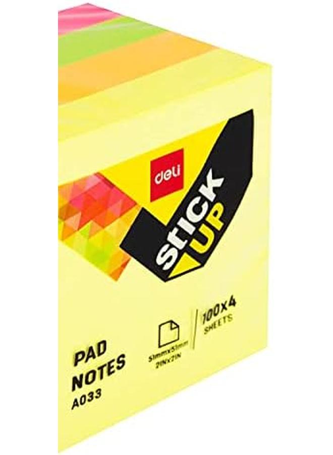 ديلي ملاحظات الوسادة 51 مم * 51 مم 2 بوصة * 2 بوصة 4 * 100 ورقة - Image 2