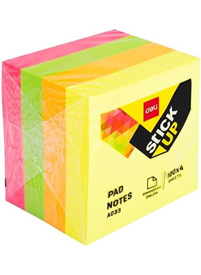 ديلي ملاحظات الوسادة 51 مم * 51 مم 2 بوصة * 2 بوصة 4 * 100 ورقة - Image 3