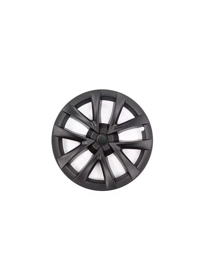 HPS 18-Inch Wheel Covers for Tesla Model 3 – Matte Black/Grey | Modern Aero Style | ABS Material – Set of 4  - Image 1